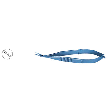 Scissors Vannas Angled