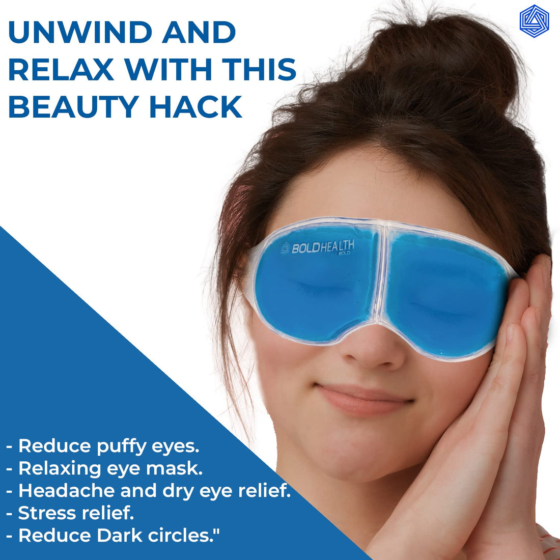 Akriti Cooling Eye Gel Mask for Dark Circles, Dry eyes ,Pain Relief, Redness,Eye Patches Cooling Gel Pads For Women & Men- Blue