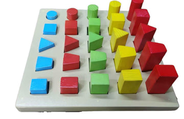Multi Color Peg Board for Home 25 Pegs | Peg Board for Occupational Therapy | Physiotherapy & Rehabilitation of Autistic and Cerebral Palsy Patients