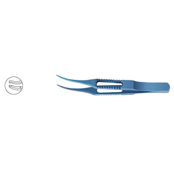 Forceps Notched Curved