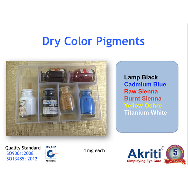 Dry Pigments for Artificial Eyes