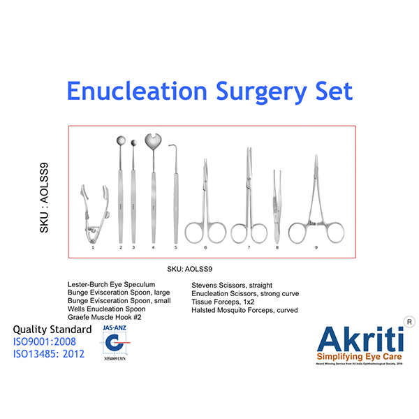 Enucleation Surgery Set
