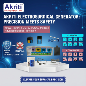 Electrosurgical Generator Digital Cautery Machine 400 Watt Electrocautery Unit RF, Monopolar and Bipolar Modes Surgical Diathermy Machine For Surgery