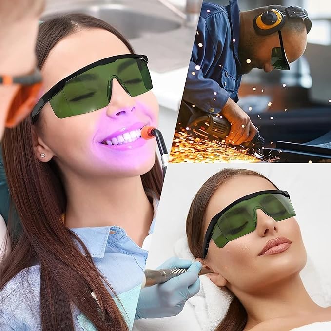 IPL 200-2000nm Laser Safety Glasses Eye Protection Goggles,Hair Removal Protective Glasses Eyewear for Men Women