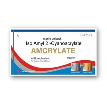 Tissue Adhesive AMCRYLATE  Iso Amyl 2-Cyanoacrylate 0.25ml, Sterile