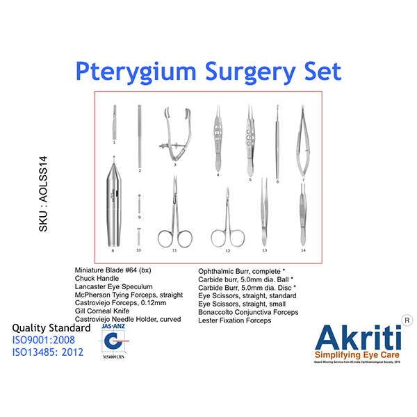 Pterygium Surgery Set