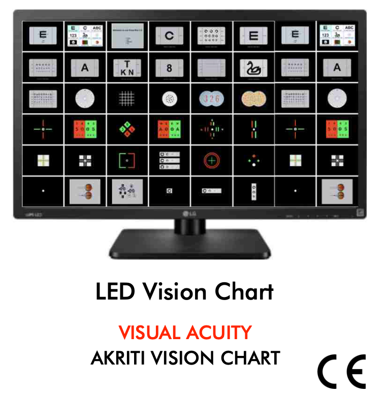 LED Visual Acuity Chart System